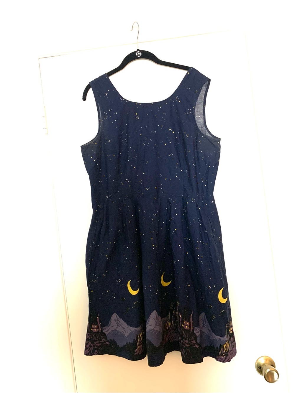 ModCloth Black Friday Harry Potter I Solemley Swear Midnight Dress Navy Blue - Picture 3 of 15